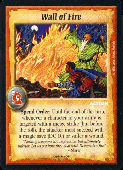 Wall of Fire - Foil